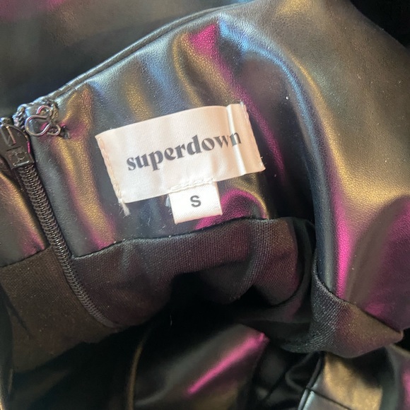 Superdown | REVOLVE | Lennon Faux Leather Dress - Picture 7 of 8
